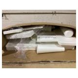 Costway Kids Table and 2 Chairs Set Toddler Activity Play Dining Study Desk Baby Gift White