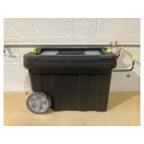 Costway 2-in-1 Rolling Tool Box Set Mobile Tool Chest Storage Organizer Portable Black