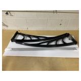 Toolsempire Window Awning Door Canopy, 48" x 40" Door Awnings Exterior with UPF50+ Sun Rain Snow Protection & Hallow Polycarbonate Sheet, Outdoor Front Door Entrance Canopy (Black)