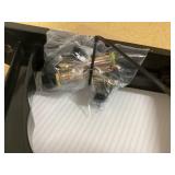 Toolsempire Window Awning Door Canopy, 48" x 40" Door Awnings Exterior with UPF50+ Sun Rain Snow Protection & Hallow Polycarbonate Sheet, Outdoor Front Door Entrance Canopy (Black)