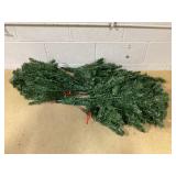 Costway 6FT Artificial Christmas Tree with 568/830/1182 Branch Tips and 200/250/400 Warm White LED Lights (Not Tested. Missing Parts Or Pieces)