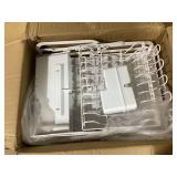 Sugift - 2-Tier Collapsible Multi-Functional Dish Drying Rack - White