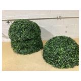 Costway 19 in. Height Green Artificial Boxwood Topiary Balls Sun-Protection Indoor and Outdoor Greenery Decoration (set of 2)