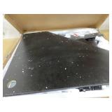 COSTWAY Corner Computer Desk, with USB Ports & Power Outlet, Storage Shelf for Small Space, Triangle Steel Frame Corner Desk for Home Office, Workstation (Black)