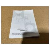 Costway Set of 2 Dining Chair with Backrest and Padded Seat