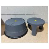 Giantex Rolling Step Stool, Library Stool w/Non-Slip Platform, Thick Rubber Ring, Outdoor Indoor Portable Round Step Stool for Adults, Seniors, Kids, Max Load 330 lbs 14.5 x 4.99 x 16.5 inches