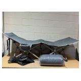 Folding Camping Cot Grey 70x27x24