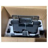 Giantex Portable Hibachi Grill, Double-sided Cast Iron Grill with Air Regulating Door & Fire Gate, Grate Lifter, Ideal for Outdoor Picnic, Camping & Backyard Barbecue Cooking 11"D x 16"W x 7"H