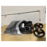 BABY JOY Baby Stroller, High Landscape Infant Carriage Newborn Pushchair with Foot Cover, Cup Holder, 5-Point Harness, Adjustable Backrest & Canopy, Suspension Wheels, Easy One-Hand Fold (Gray) 	36"L 