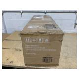 COSTWAY 6 FT Snow Flocked Christmas Tree, Artificial Holiday Hinged Pine Tree with 600 Branch Tips, Solid Metal Stand, Premium Xmas Full Fake Tree for Home, Office, Party Decoration