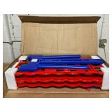 COSTWAY Jumbo 4-to-Score Giant Game Set, 4 in A Row for Kids and Adults, 3.5FT Tall Indoor & Outdoor Game Set with 42 Jumbo Rings & Quick-Release Slider, Perfect for Holiday Party & Family Game