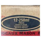 LOT OF 4 PACKS OF 12 Standard Mouth 250ml