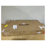 COSTWAY 2-Person Outdoor Garden Stackable Bench with Acacia Wood Armrests H:87 x W:57 x D:114 cm