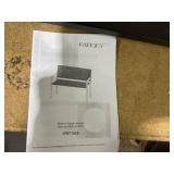 COSTWAY 2-Person Outdoor Garden Stackable Bench with Acacia Wood Armrests H:87 x W:57 x D:114 cm