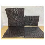 Costway 4 Pieces Patio Rattan Furniture Set (Missing Cushions)