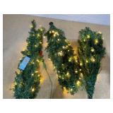 Goplus 6ft Pre-Lit Pencil Christmas Tree, Artificial Slim Xmas Tree with 180 Warm-White LED Lights, 390 Branch Tips, Foldable Metal Stand, for Home Office Indoor Holiday Decor