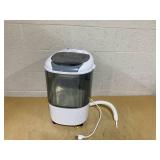 Costway FP10950US-GR Portable Mini Semi-Automatic Washing Machine with Spin Tub & Drain Hose 2.5 kg Capacity - Gray 14" x 15" x 20"