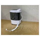 Costway FP10950US-GR Portable Mini Semi-Automatic Washing Machine with Spin Tub & Drain Hose 2.5 kg Capacity - Gray 14" x 15" x 20"