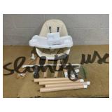 JOYMOR 5 in 1 Convertible Baby High Chair with Removable Double Tray