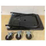 Costway Folding Push Cart Dolly Platform Hand Truck with 360° Swivel Wheels 440LBS Capacity (Missing 1 Wheel)