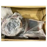 2 Pieces 24 Inch Swivel Counter Stool Dining Chair Upholstered Seat