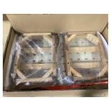 Costway Woven Saddle Stools Set of 2 25.5