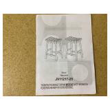 Costway Woven Saddle Stools Set of 2 25.5