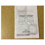 Costway Woven Saddle Stools Set of 2 25.5