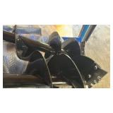 AGT Skid Steer Hydraulic Auger with 3 bits (6, 12, 14") | AGT-SSE-CAG-Y-BL