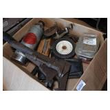 Tools and Hardware - Antique Wrenches, Sharpening Wheel, Tools