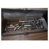 Metal Box with Sockets - Snap-On, Craftsman, S-K