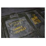 Vintage Military Metal Mine Crate