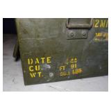 Vintage Military Metal Mine Crate