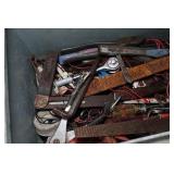 Tool Box with Tools - Ratchets, Files, Chisels