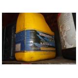 Heavy Duty Metal Shelf with Contents - Automotive and Snowmobile Chemicals