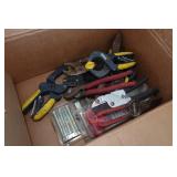 Assorted Tools - Shears, Clamps, Steering Wheel Puller