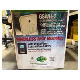 GIRARD LP GAS TANKLESS WATER HEATER. MISSING PANEL.