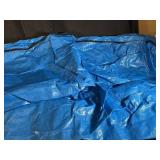 Large Blue Heavy-Duty Tarp with Zippered Edges