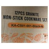 12-Piece Granite Non-Stick Cookware Set - New in Box