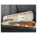 4/4 Full Size Violin Outfit with Case, Bow, Tuner, and Accessories