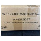 Amerzest 9ft Christmas Garland, New in Box