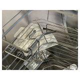 Set of 3 Black Metal Corner Shower Caddies