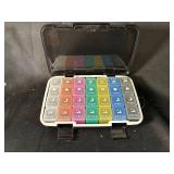 Weekly Pill Organizer with Backup Compartments