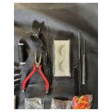 Hair Extension and Salon Supplies Lot - Tools, Thread, Beads, Clips