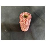 Red and White Twine Roll