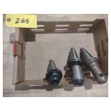 (3) Cat 40  Toolholders...