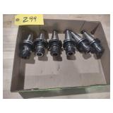 (6) Cat 40 Toolholders...