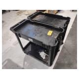 (2) Poly Shop Carts, 30x18...