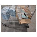 NSF Wire Cart, 36x18x55, With Assor...