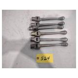 (6) 6" Machine Vise Handles...